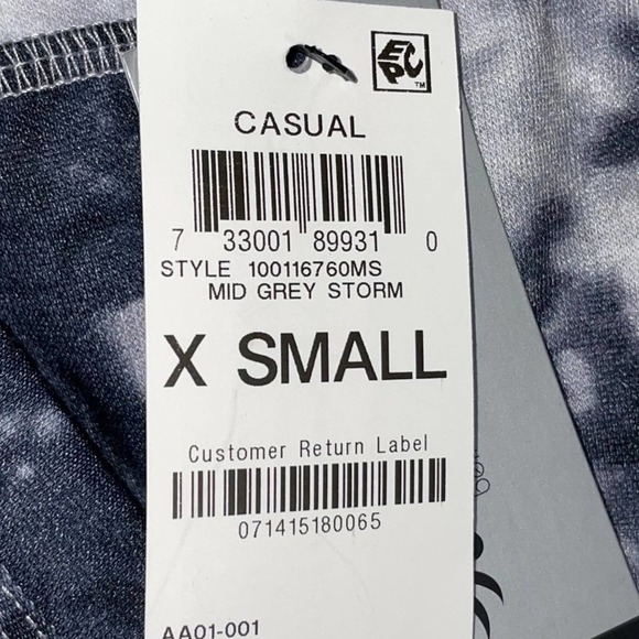 Ideology Tie-Dyed Full Length Joggers black, white XS - Picture 7 of 7